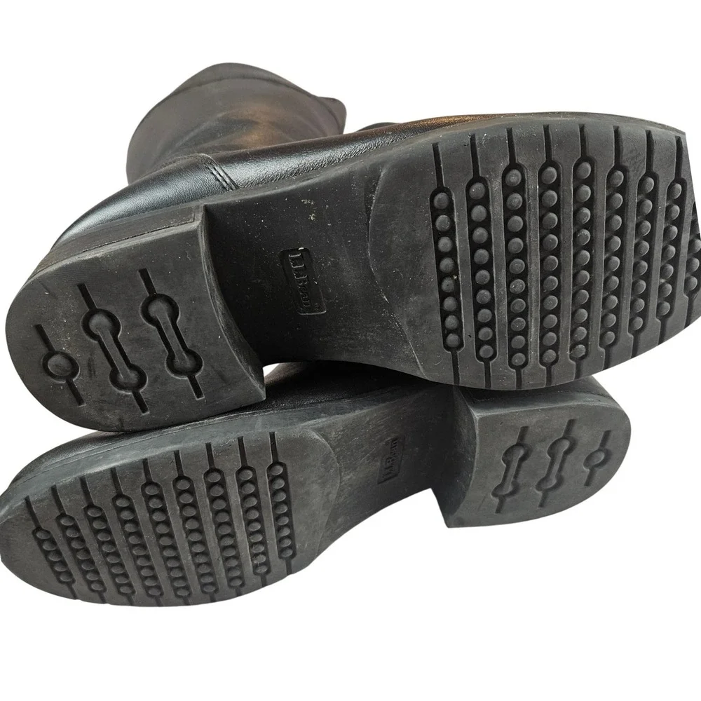 L.L. Bean stitched leather riding boot, black,‎ women's 8.5M - Picture 6 of 7